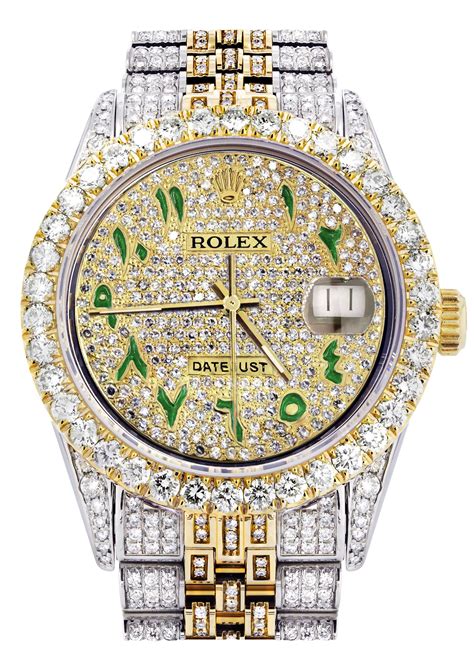 mens rolex diamond|rolex datejust 36 with diamonds.